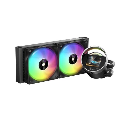 Refrigeración líquida Ocypus Sigma L24 ARGB 240 mm LED 2 ventiladores pantalla integrada
