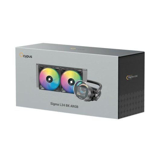 Refrigeración líquida Ocypus Sigma L24 ARGB 240 mm LED 2 ventiladores pantalla integrada