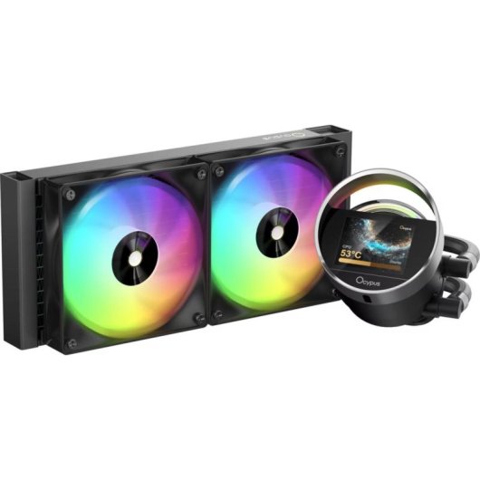 Refrigeración líquida Ocypus Sigma L24 ARGB 240 mm LED 2 ventiladores pantalla integrada