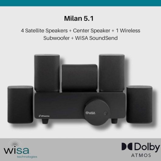 Blossom Milan 5.1 Sistema sonido envolvente inalámbrico WiSA 24 bits 48 kHz