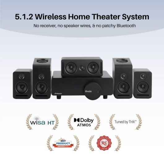 Blossom Monaco Sistema Cine 5.1.2 Dolby Atmos Inalámbrico Negro