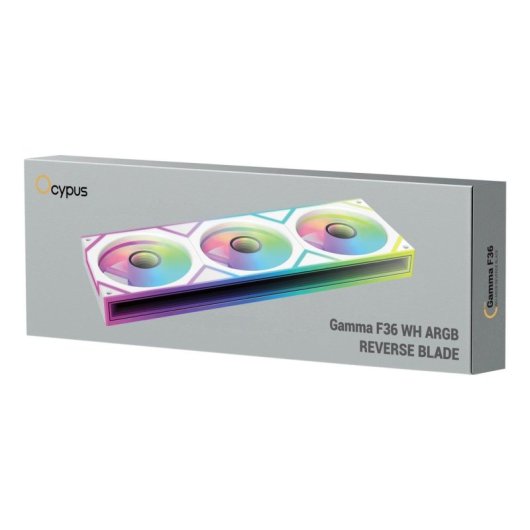 Refrigeration Air Ocypus 120 mm Gamma F36 ARGB Reverse Blade Blanc PWM