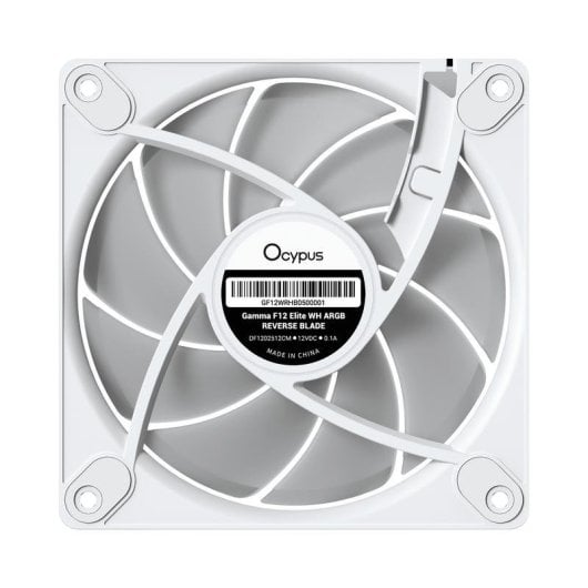 Ventilador suplementario Ocypus Gamma F12 Elite ARGB 120mm 1800RPM con iluminación personalizable