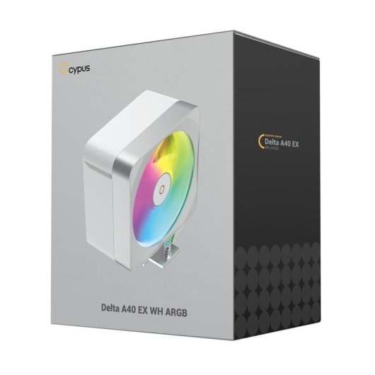 Refrigeration Air Ocypus Socket Intel et AMD 120 mm Delta A40 EX ARGB Blanc