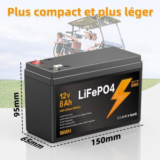 Estación de Energía Blossom 96Wh 12V LiFePO4 IP67 BMS
