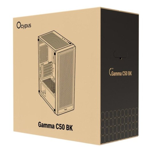 Boitier PC Mini Tour Ocypus Gamma C50 Noir Verre Trempe