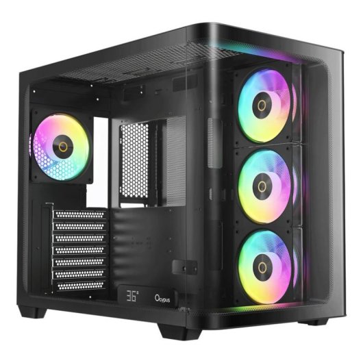 Case PC Ocypus Iota C70 Curve ARGB Midi Tower Nera