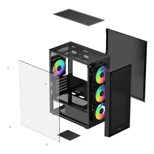 Boitier PC Ocypus Gamma C50 ARGB Mini Tower Noir