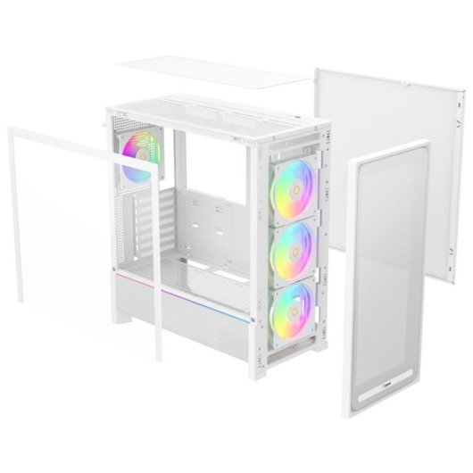 Caja PC Ocypus Delta C70 ARGB Midi Tower Blanco ATX