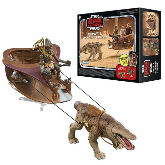 Set de Figuras Hasbro Star Wars Colección Vintage Orray y Picador geonosiano 9,5 cm