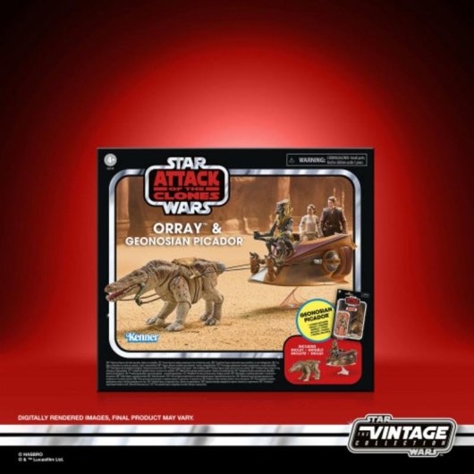Set de Figuras Hasbro Star Wars Colección Vintage Orray y Picador geonosiano 9,5 cm