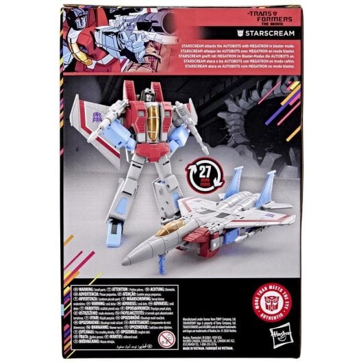 Figura de Acción Hasbro Transformers Studio Series Starscream 17 cm Transformable