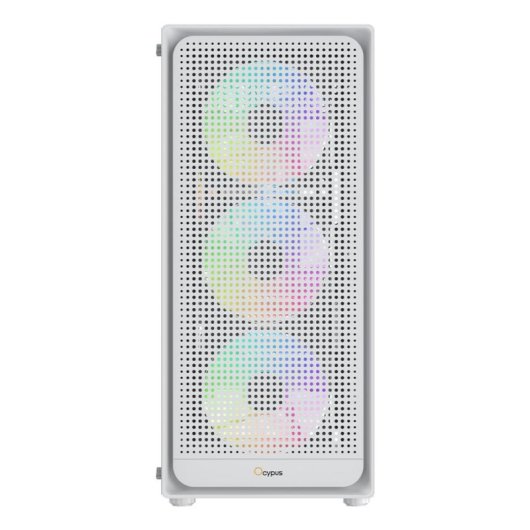 Boitier PC Ocypus Gamma C50 ARGB Mini Tour Blanc Verre Trempe