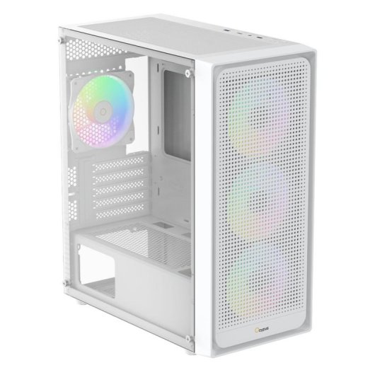 Boitier PC Ocypus Gamma C50 ARGB Mini Tour Blanc Verre Trempe