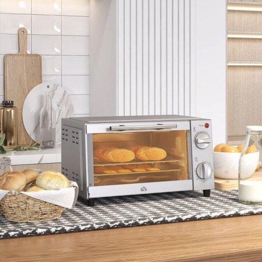 Horno Sobremesa Blossom 9L 35cm Grill Temporizador Plata