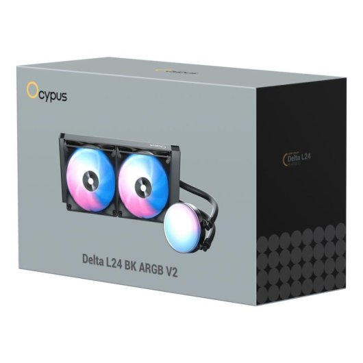 Ocypus Delta L24 ARGB V2 Flüssigkeitskühlung 2 LED-Lüfter 240mm Aluminiumradiator