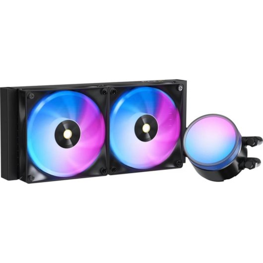 Ocypus Delta L24 ARGB V2 Flüssigkeitskühlung 2 LED-Lüfter 240mm Aluminiumradiator