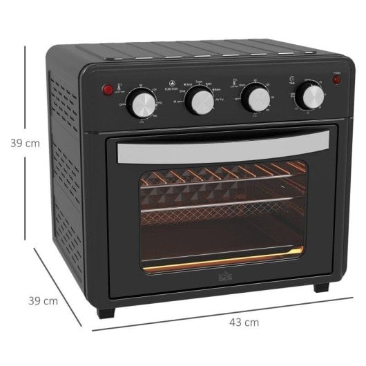 Horno Sobremesa Blossom 30L 43x39x39cm AirFryer Negro