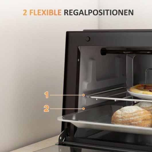 Horno Sobremesa Blossom Mini 9L 35cm 750W Temporizador Negro