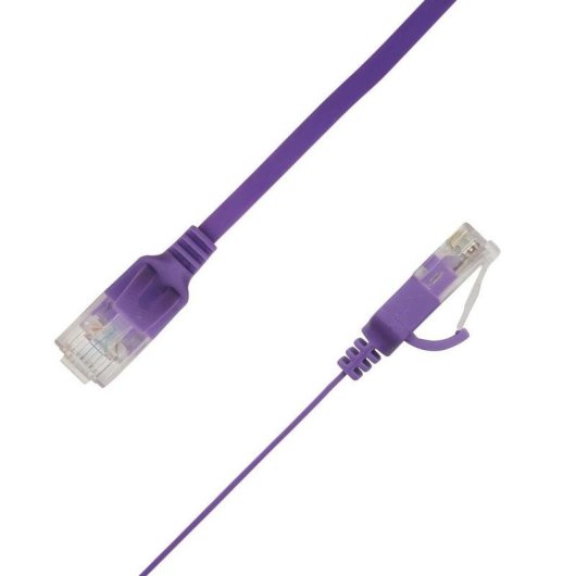 Cable de red plano LinkIT Cat6a 2 m Púrpura
