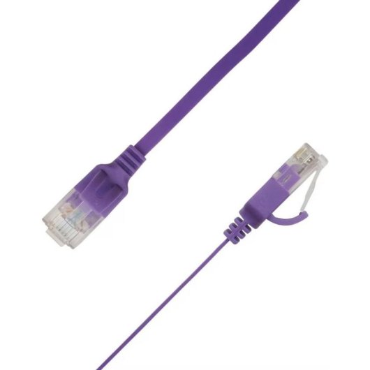 Cable de red plano LinkIT Cat6a 2 m Púrpura