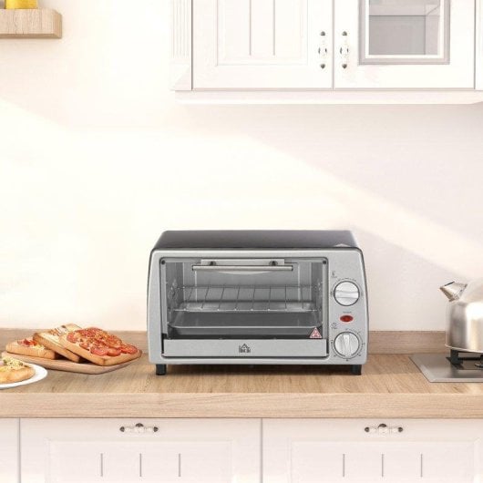 Horno Sobremesa Blossom 10L 36,5cm Grill Plata y Negro
