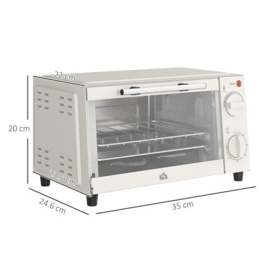 Horno Sobremesa Blossom 9L 35cm 750W Blanco crema