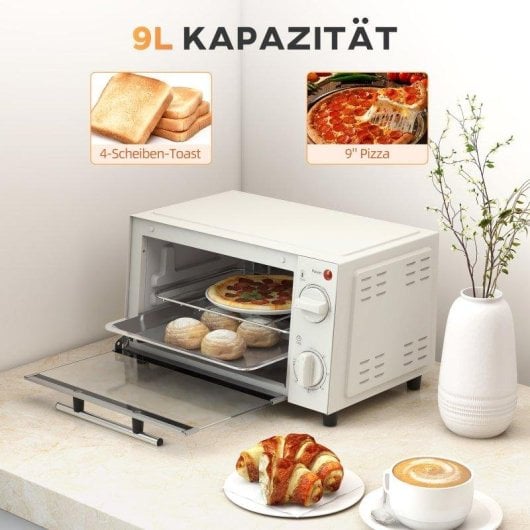 Horno Sobremesa Blossom 9L 35cm 750W Blanco crema