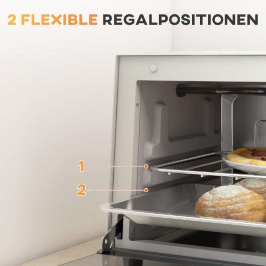 Horno Sobremesa Blossom 9L 35cm 750W Blanco crema