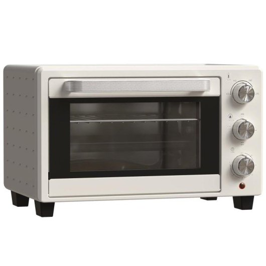 Horno Sobremesa Blossom 21L 46cm 1400W 3 Modos Asador Giratorio Crema
