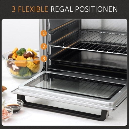 Horno Sobremesa Blossom 32L 52,2x38,1x33,5cm 1600W Plata
