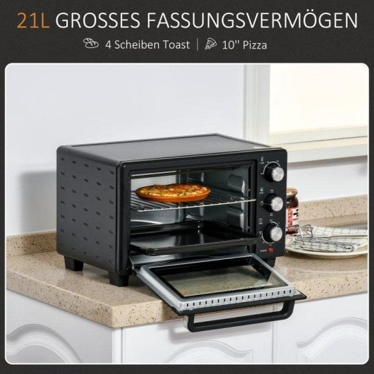 Horno Sobremesa Blossom 21L 46cm 1400W 3 Modos Negro