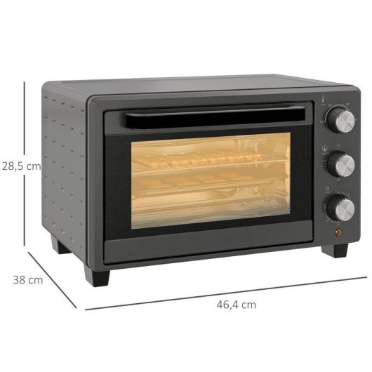 Horno Sobremesa Blossom 21L 46,4cm 1400W 230ºC 3 Modos Gris