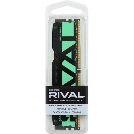 Memoria RAM Goodram Rival Radiant 16GB 2x8GB DDR4 3200MHz CL16 verde con radiator