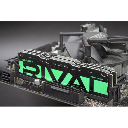 Memoria RAM Goodram Rival Radiant 16GB 2x8GB DDR4 3200MHz CL16 verde con radiator