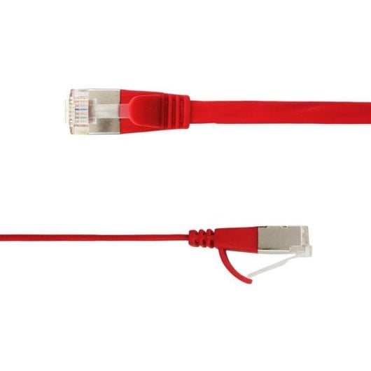 Cable de red LinkIT STP-FL6A-00150-RD Cat6a 1,5 m plano rojo blindado RJ-45