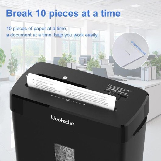 Trituradora de Papel Blossom Corte Cruzado 8 Hojas 13L CD y Tarjetas Ultrasilenciosa