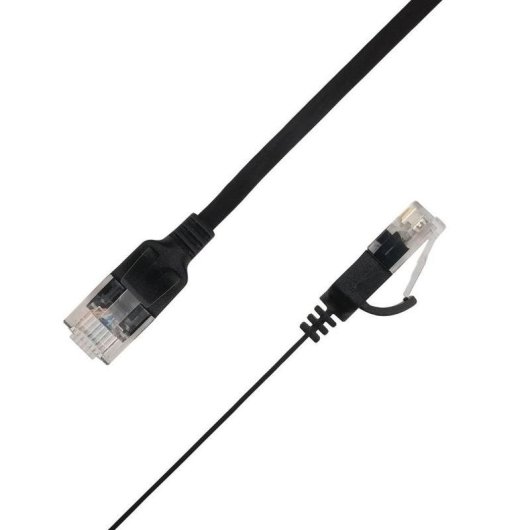 Cable de red LinkIT Flat Cat6a 2 m U/UTP RJ-45 Negro