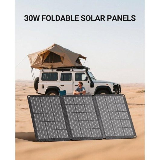 Panel Solar Blossom Plegable 30W 3 Puertos USB-A USB-C DC IP67 Portable