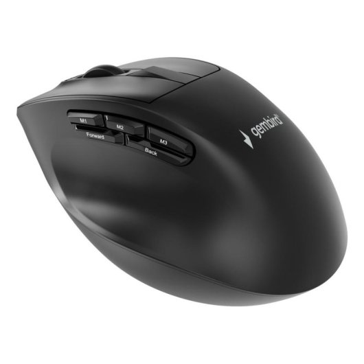 Ratón Gembird MUSW3-9B-01 RF Wireless Bluetooth USB 2400 DPI Nero 9 Pulsanti