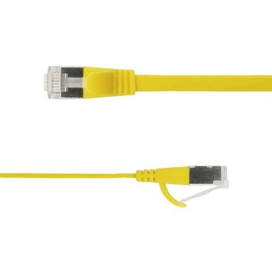 Cable de red LinkIT STP-FL6A-00500-GL Cat6a plano 5 m amarillo