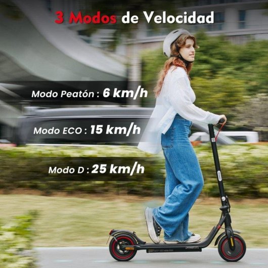 Patinete eléctrico iScooter i8M (DGT) 500W Autonomía 25 km Neumáticos 8,5" Freno doble