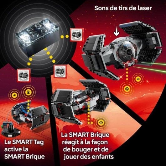 LEGO Star Wars SMART Play Caza TIE de Darth Vader 75421 473 piezas