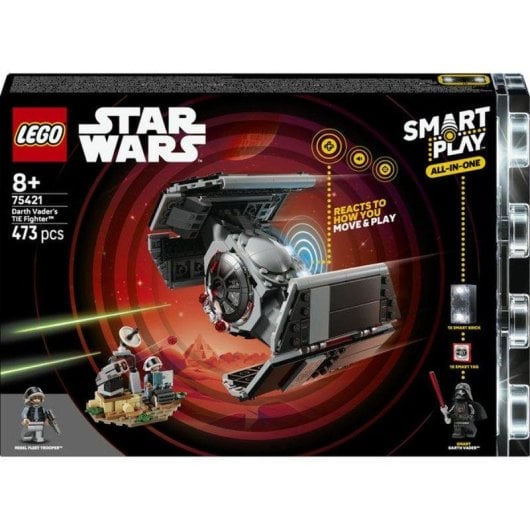 LEGO Star Wars SMART Play Caza TIE de Darth Vader 75421 473 piezas