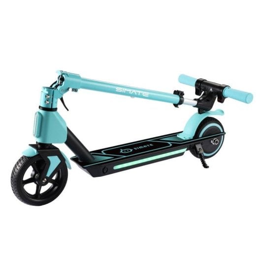 Patinete eléctrico Simate S2 Pro 130W Autonomía 8 km Doble frenado Azul