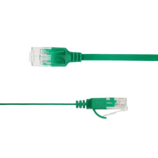Cable de red LinkIT Cat6a U/UTP plano 4,5 m verde