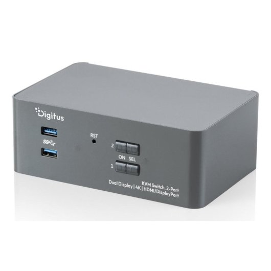 Interrupteur KVM Digitus DS-12865 Dual Display 4K