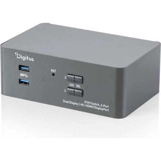 Interrupteur KVM Digitus DS-12865 Dual Display 4K