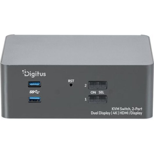 Interrupteur KVM Digitus DS-12865 Dual Display 4K