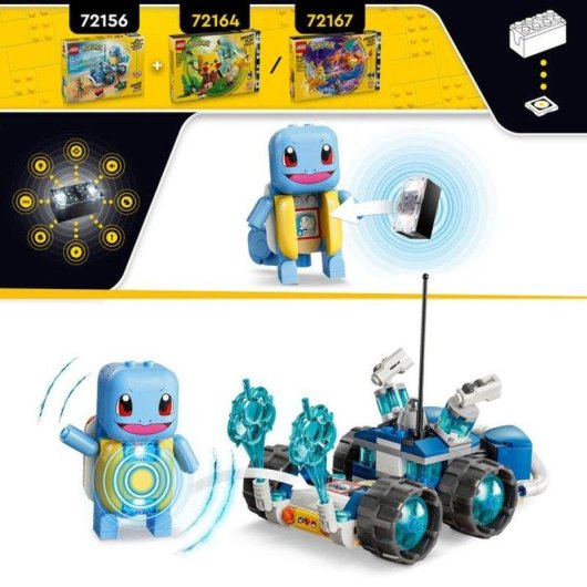 LEGO Pokémon Smart Play Carapuce y Buggy del Entrenador 72156 320 piezas